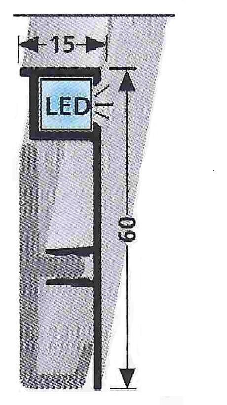 Soklová lišta s LED